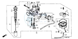 TRX250XC drawing CARBURETOR