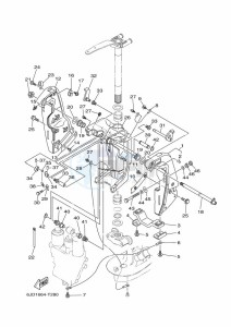 FL225FETX drawing FRONT-FAIRING-BRACKET