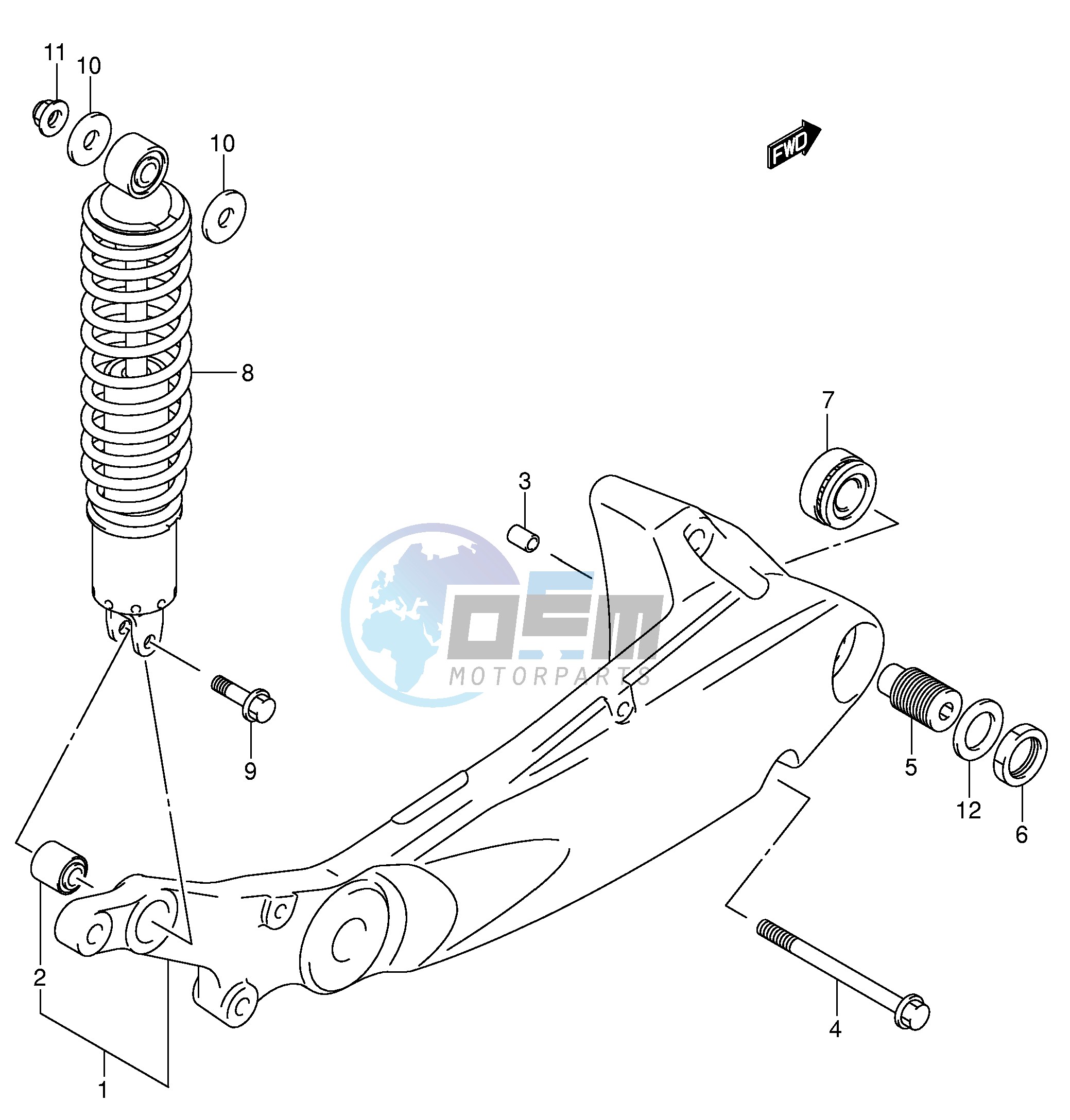 REAR SWINGING ARM