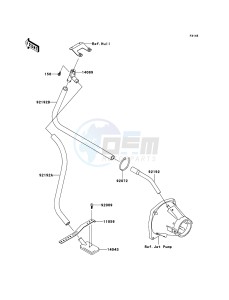 JET SKI ULTRA 300X JT1500HBF EU drawing Bilge System