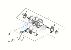 FIDDLE II 125S drawing CRANKSHAFT