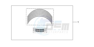 CBR600RRA Australia - (U / 2U) drawing KIT WHEEL STICKER