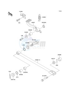 ZX 1100 D [NINJA ZX-11] (D4-D6) [NINJA ZX-11] drawing BRAKE PEDAL_TORQUE LINK