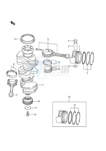 DF 250AP drawing Crankshaft