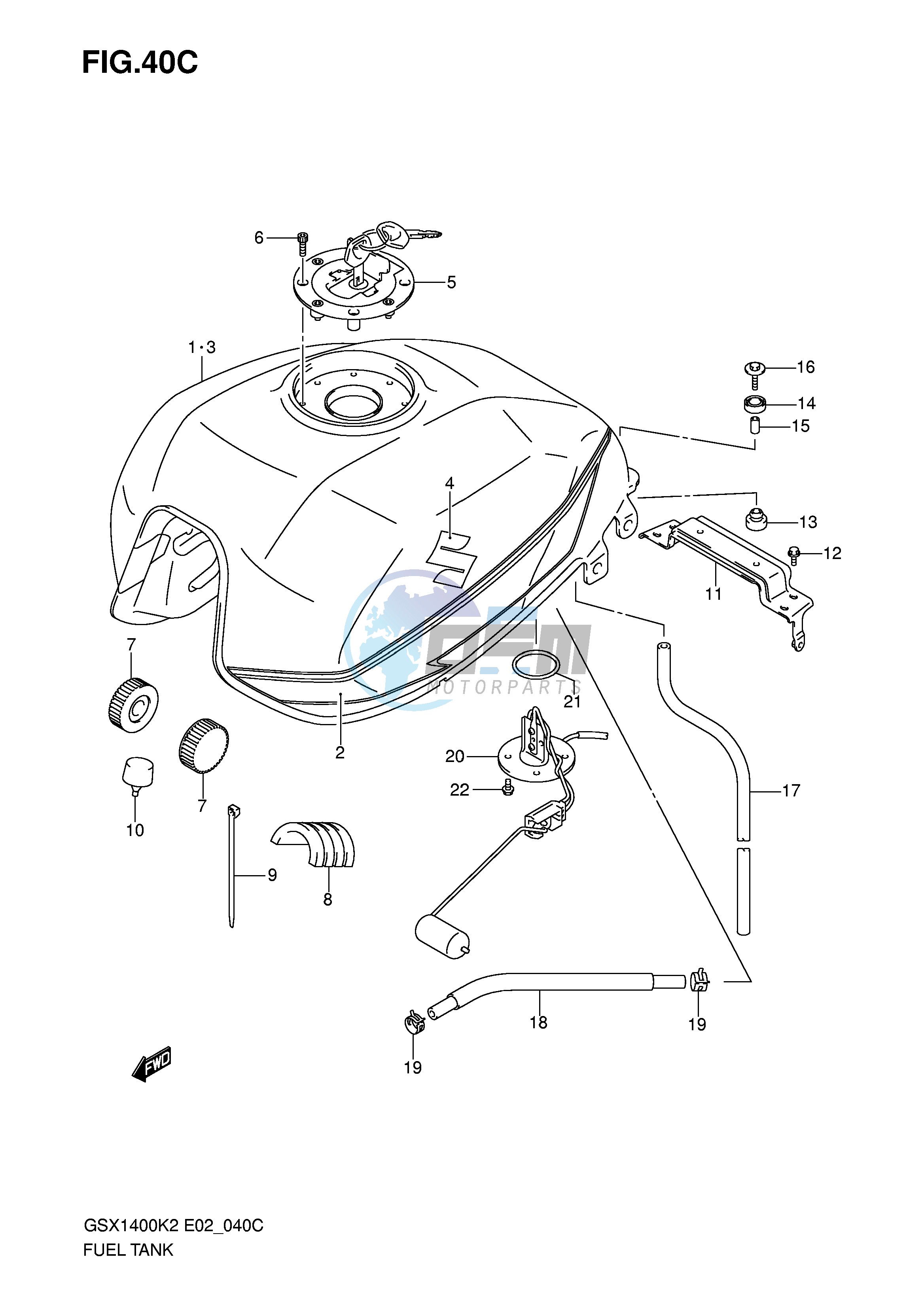 FUEL TANK (MODEL K5)