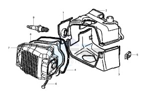 Fly 150 drawing Cylinder head cover