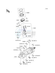 ZX 600 R [NINJA ZX-6R MONSTER ENERGY] (R9FA) R9FA drawing CRANKSHAFT_PISTON-- S- -