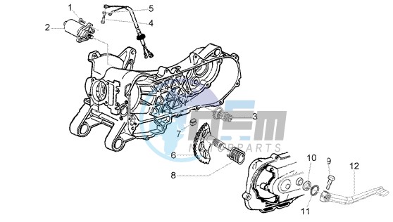 Starting motor-starter lever