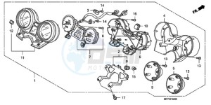 CB1300A9 BR / ABS MME - (BR / ABS MME) drawing METER (CB1300/CB1300A)