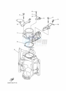 LF250XB-2018 drawing THROTTLE-BODY