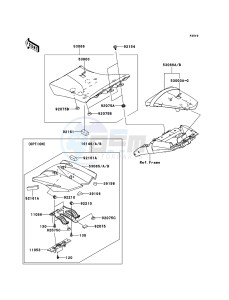 Z1000 ZR1000DDF FR GB XX (EU ME A(FRICA) drawing Seat