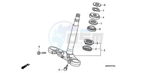 CBF600N9 UK - (E / MKH) drawing STEERING STEM