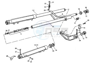 ROADSTER 125 drawing FRONT FORK