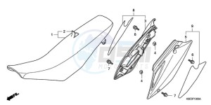 CRF150RB9 Australia - (U) drawing SEAT/SIDE COVER