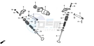 TRX300 FOURTRAX 300 drawing CAMSHAFT