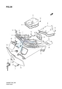 AN400Z ABS BURGMAN EU-UK drawing FRONT BOX