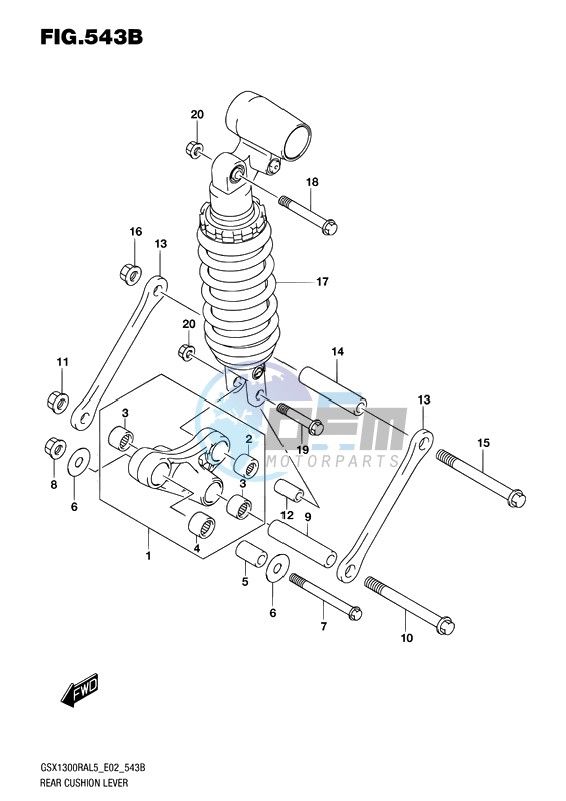 REAR CUSHION LEVER