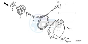 TRX420FEA Europe Direct - (ED / 4WD) drawing RECOIL STARTER