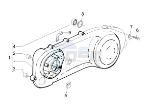 Fly 50 2t drawing Crankcase cover - Crankcase cooling