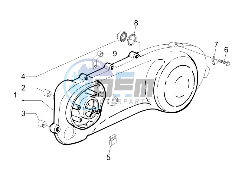 Crankcase cover - Crankcase cooling