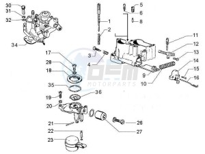 PX 125 30 Anni drawing Carburetor components