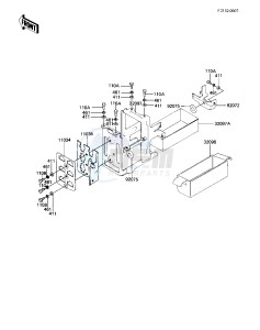 KZ 1000 K [LTD] (K1-K2) [LTD] drawing BATTERY CASE_TOOL CASE