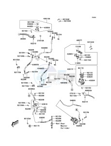 KVF300 KVF300CDF EU drawing Front Master Cylinder