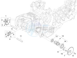 S 125 4T 3V E3 ie Taiwan drawing Rocking levers support unit