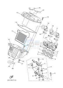 MT-09 TRACER MT09TRA TRACER 900 (2SCC 2SCD) drawing INTAKE 2