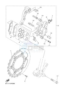 YZ250 (1SSM 1SSN 1SSP 1SSR 1SSR) drawing FRONT BRAKE CALIPER