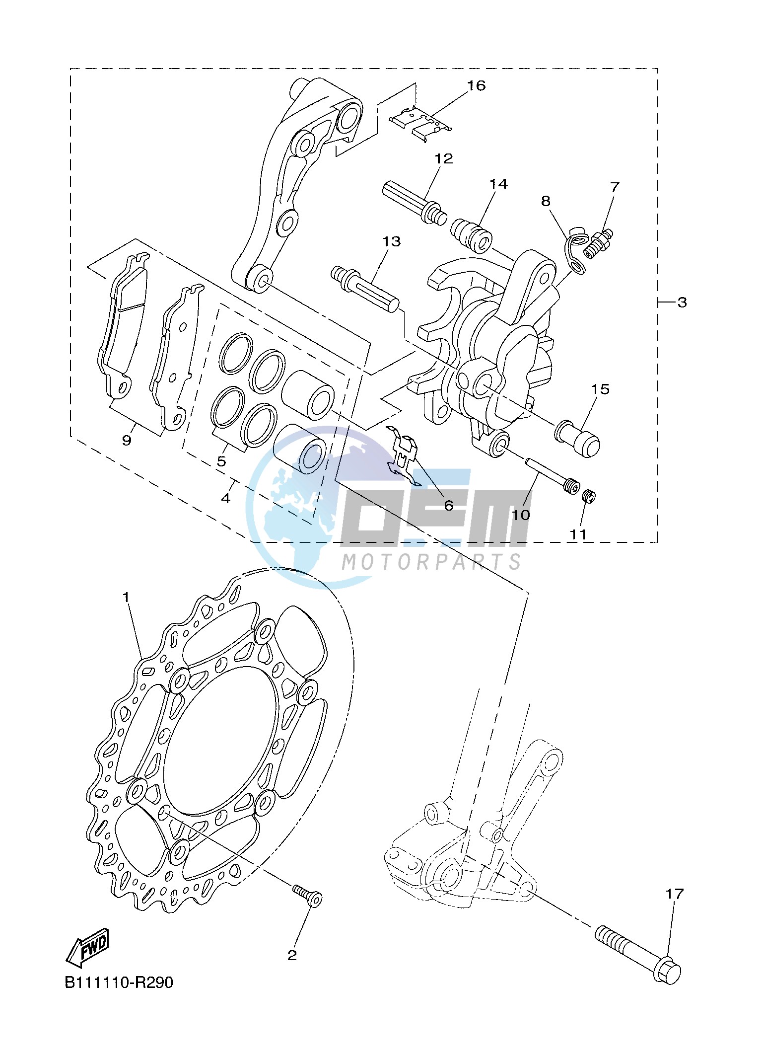 FRONT BRAKE CALIPER