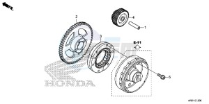 TRX420FE1H Europe Direct - (ED) drawing STARTING GEAR