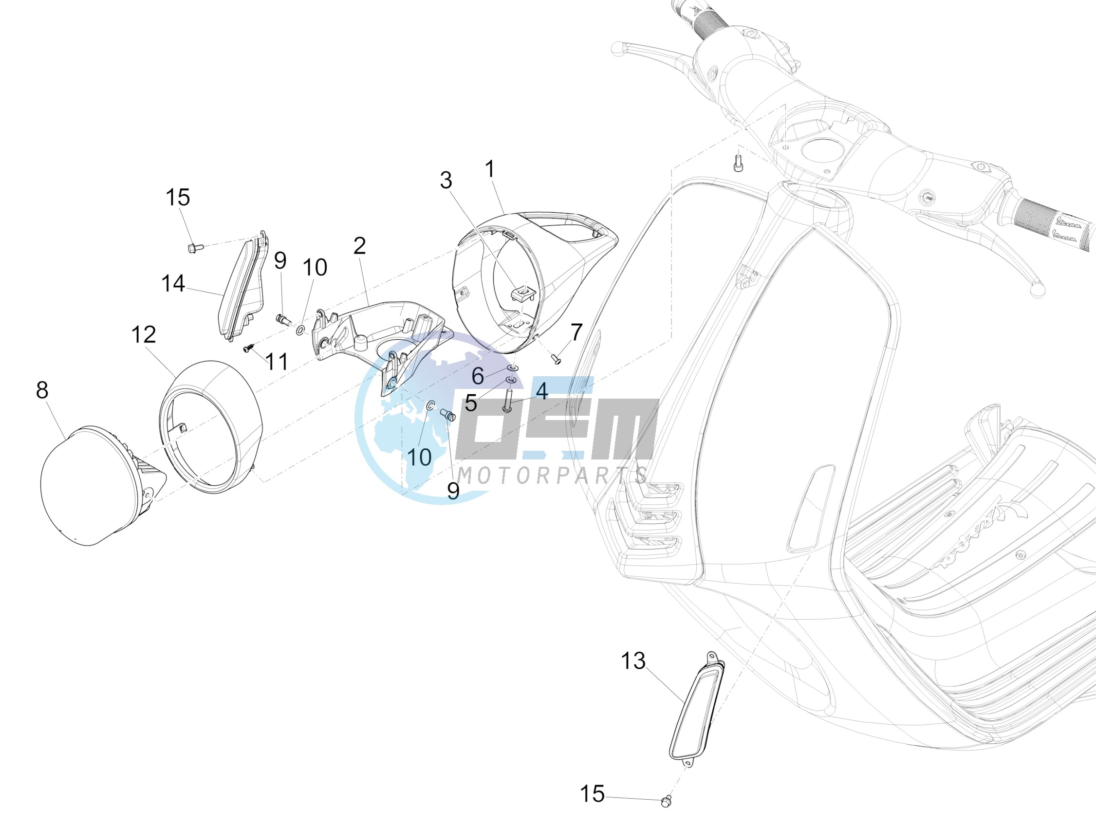 Front headlamps - Turn signal lamps