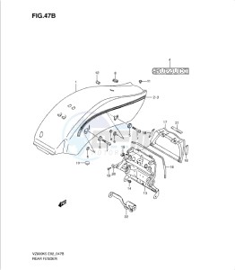 VZ800K9 drawing REAR FENDER (VZ800ZK8/ZK9)