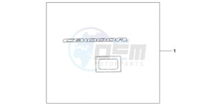 CB1000RA9 France - (F / ABS CMF) drawing 3D LOGO SILVER