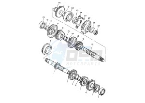 TT R 600 drawing TRANSMISSION