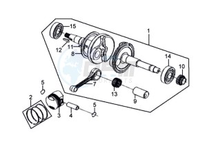 MIO 50 45KMH drawing CRANKSHAFT / PISTON / PISTON RING