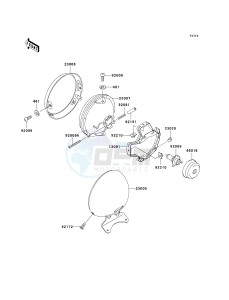 VN 800 B [VULCAN 800 CLASSIC] (B10) B10 drawing HEADLIGHT-- S- -