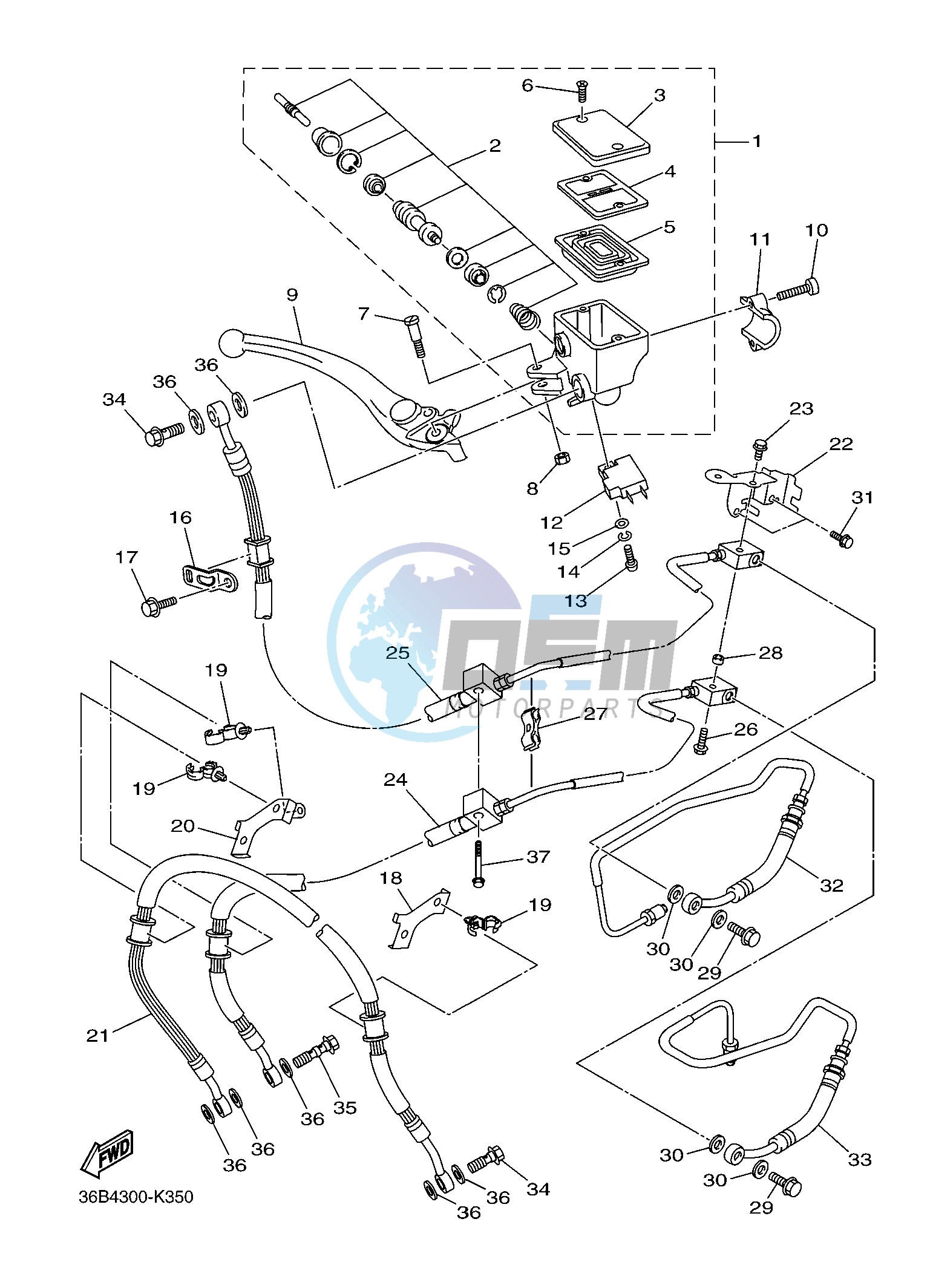 FRONT MASTER CYLINDER