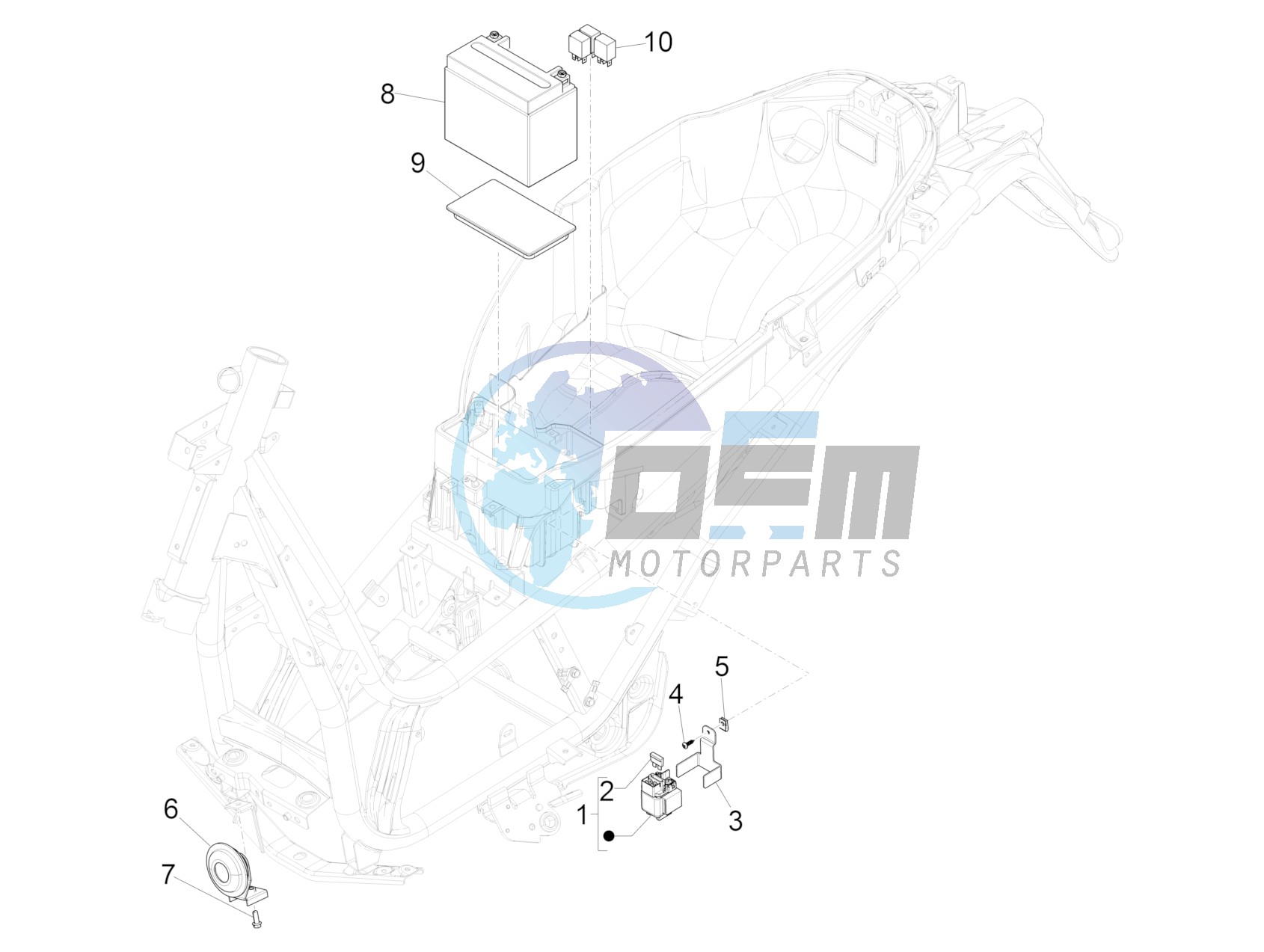 Remote control switches - Battery - Horn