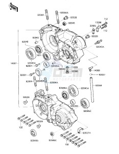 KXT 250 A [TECATE] (A2) [TECATE] drawing CRANKCASE -- 85 A2- -