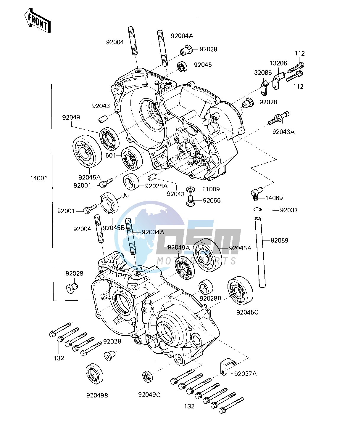 CRANKCASE -- 85 A2- -