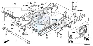 CB1000RAF CB1000R 2ED - (2ED) drawing SWINGARM