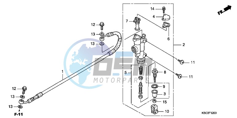 RR. BRAKE MASTER CYLINDER