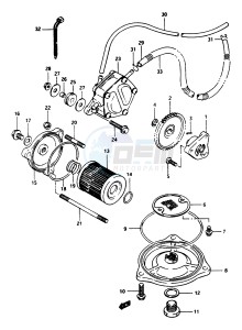 LT-F250 1997 drawing OIL PUMP - FUEL PUMP