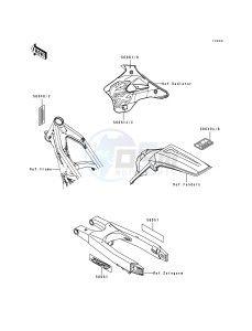 KX 250 K [KX250] (K) [KX250] drawing LABELS