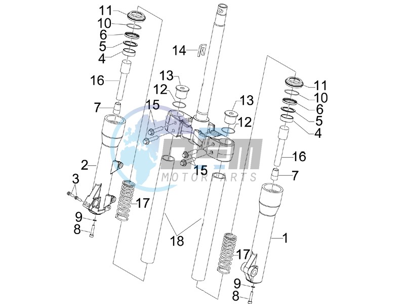 Fork components (Kayaba)