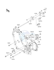 VN 800B [VULCAN 800 CLASSIC] (B6-B9) [VULCAN 800 CLASSIC] drawing ENGINE MOUNT