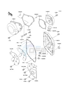 ZX 600 E [NINJA ZX-6] (E7-E9) [NINJA ZX-6] drawing ENGINE COVER-- S- -