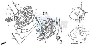 CBR125RWA Australia - (U / WH) drawing CRANKCASE